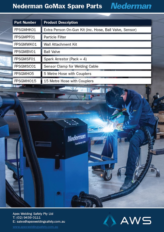 Nederman GoMax Spare Part Document